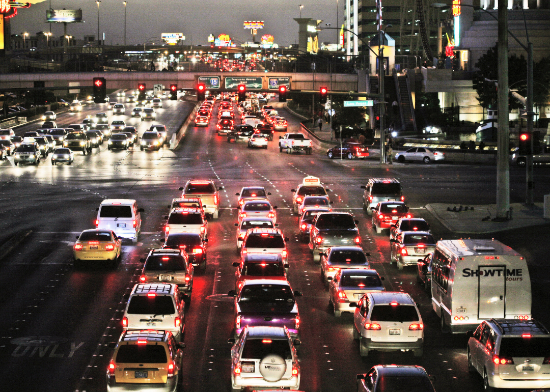 Traffic on Las Vegas Boulevard in 2007.