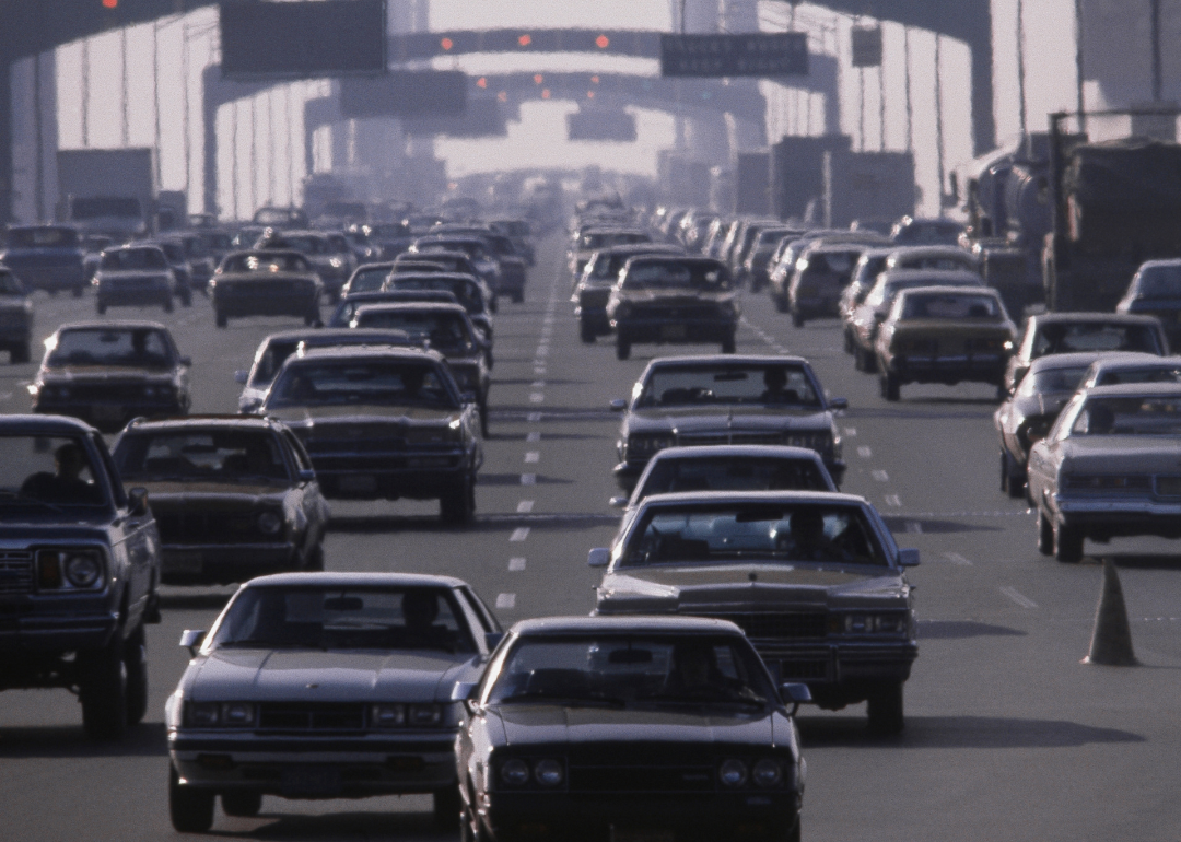 Pennsylvania highway traffic in 1980.
