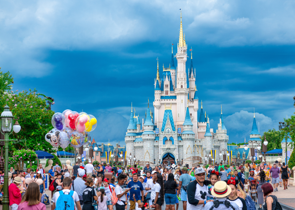 The Cinderella Castle at Disney World.
