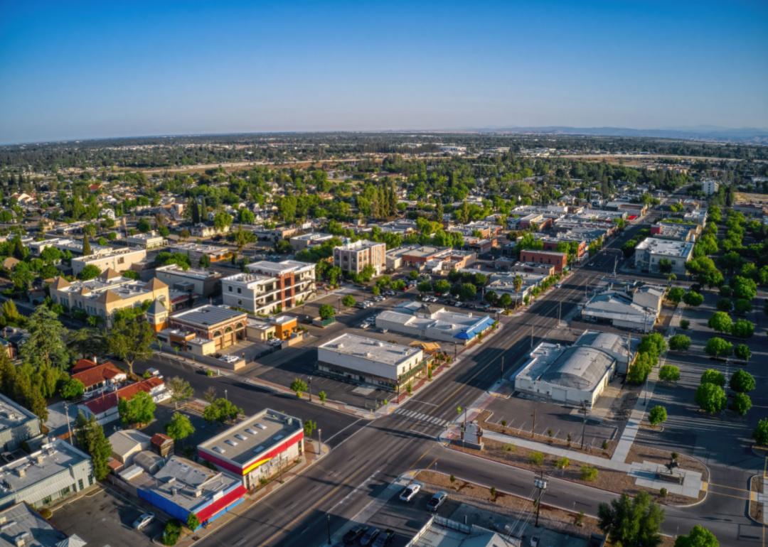 An aerial view of Clovis.