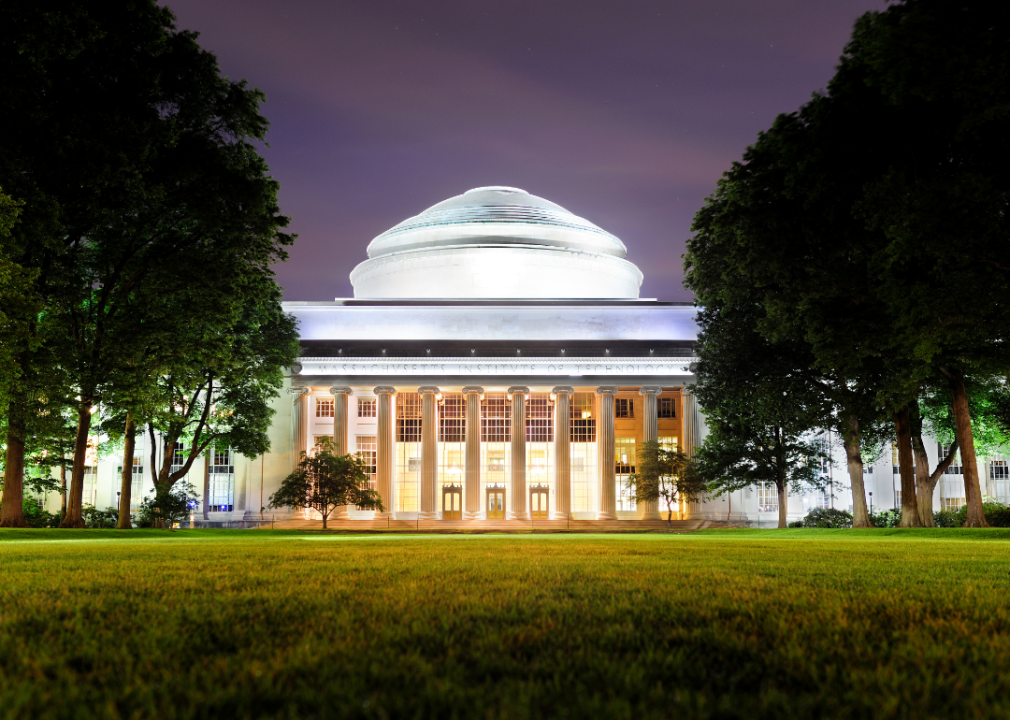 MIT at night.