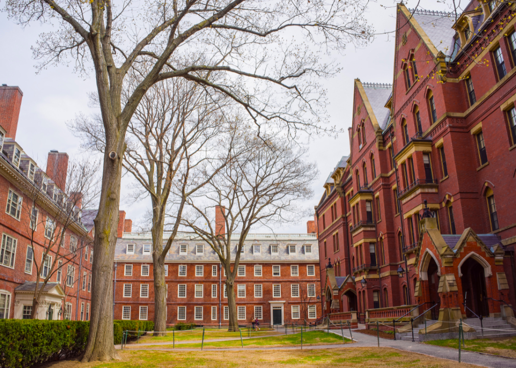 Stone dorms at Harvard.
