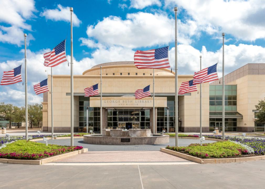 The George H. W. Bush Presidential Library and Museum in College Station, Texas.
