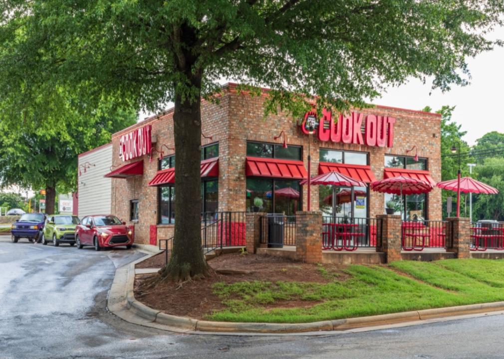 Cook Out Burger location.