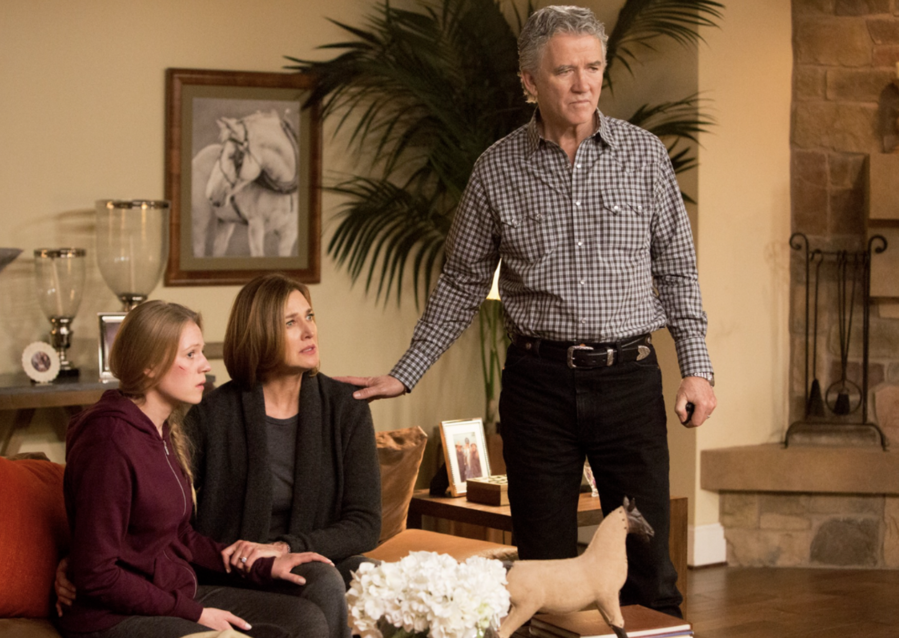 Patrick Duffy, Emma Bell, and Brenda Strong in Dallas (2012)
