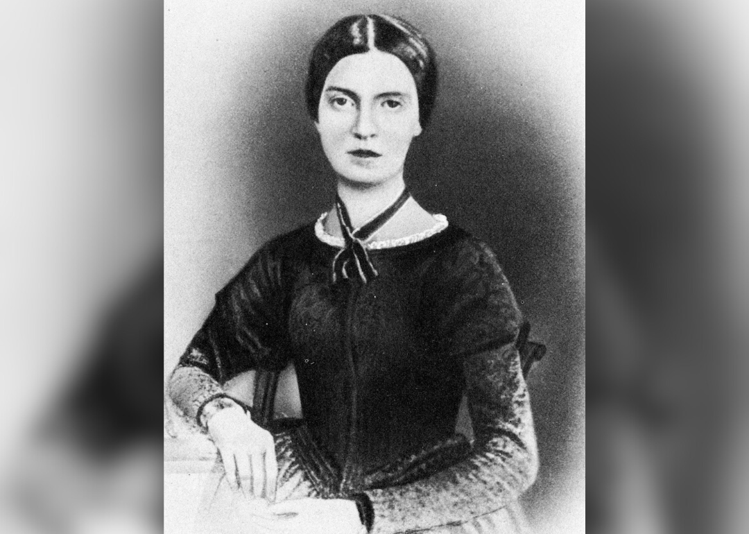 Daguerreotype of Emily Dickinson, c. early 1847.