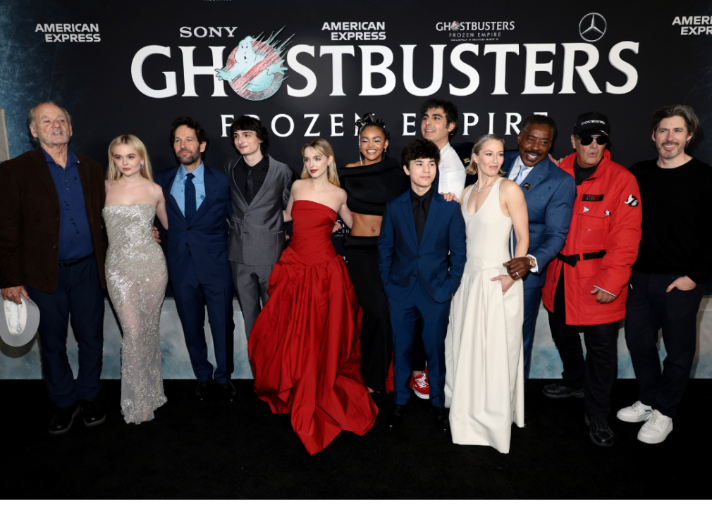 Bill Murray, Paul Rudd, Ernie Hudson, Dan Aykroyd and other castmembers attend the premiere of "Ghostbusters: Frozen Empire."