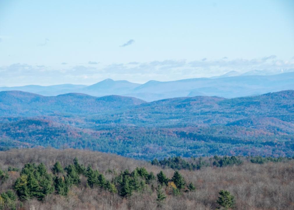 A view of Gile Mountain in Norwich.