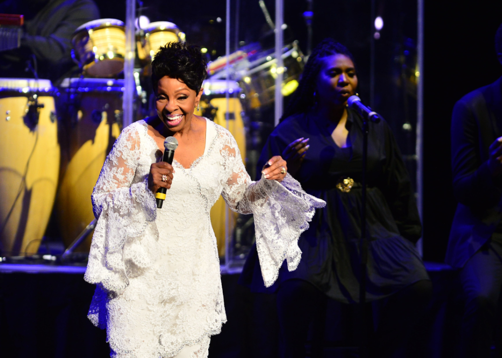 Gladys Knight performs on stage in 2020 in Hollywood, Florida.