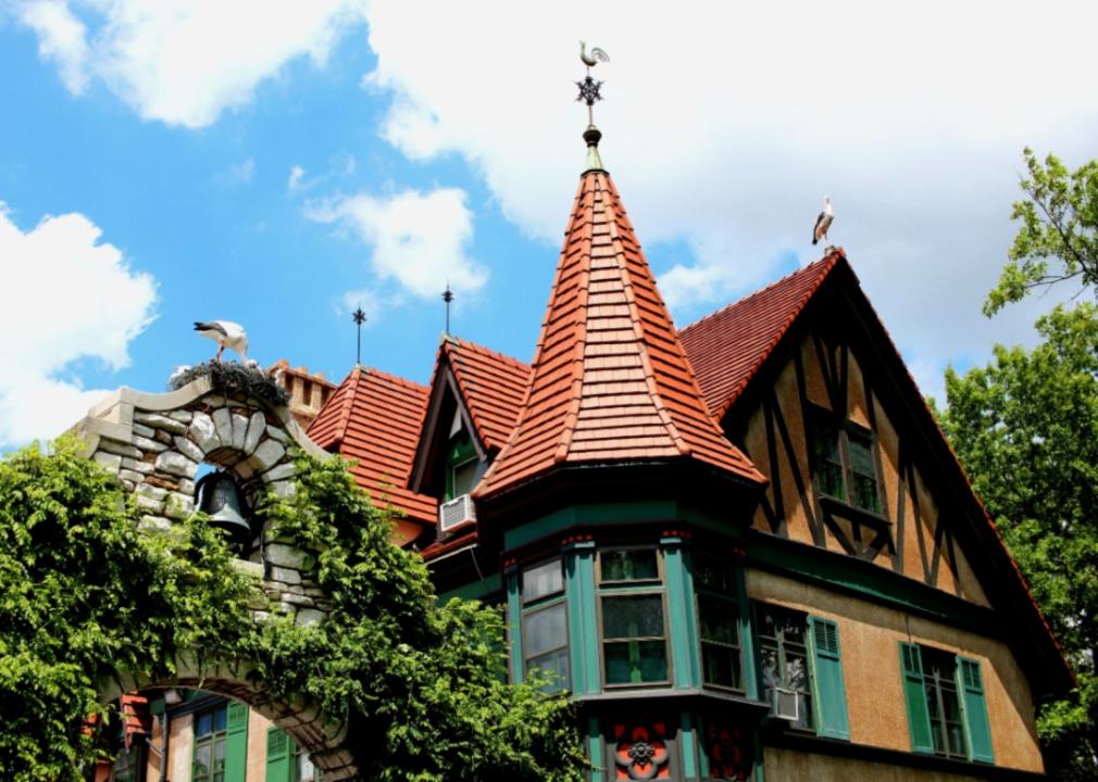 A German style building at Grant's Farm.