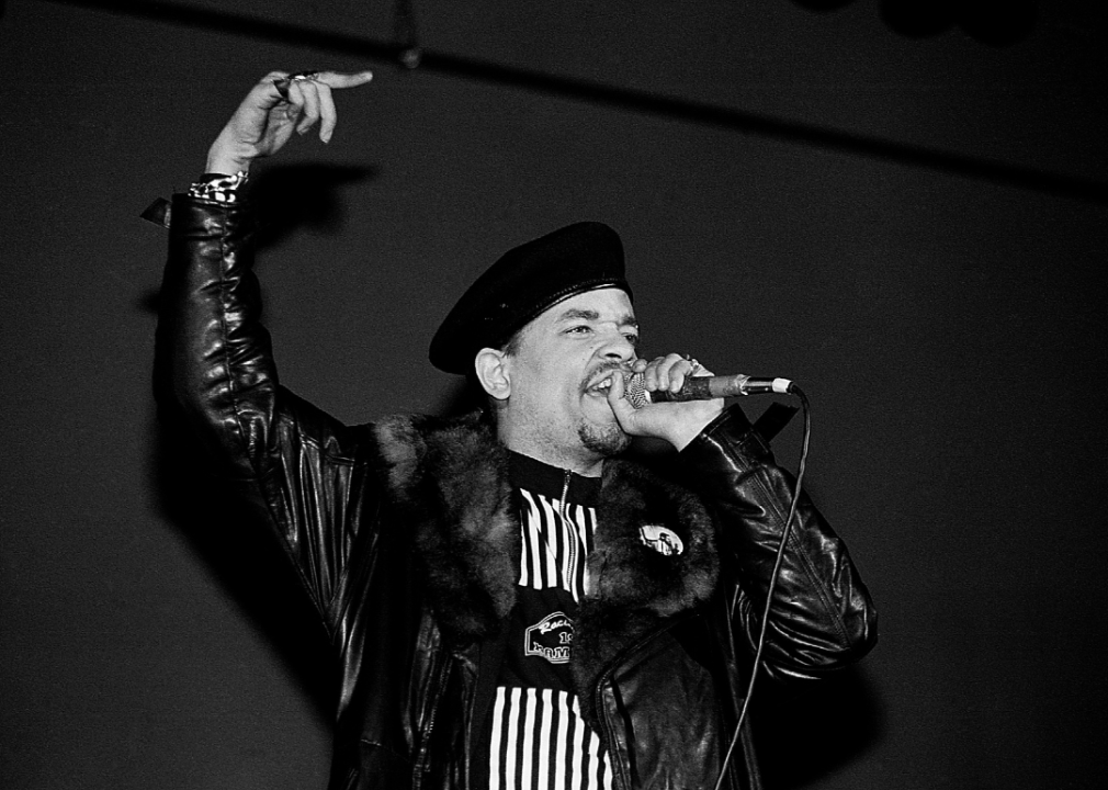 Wildin' Ice T performing.
