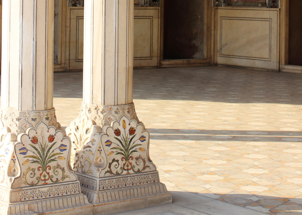 Custom ornate columns.
