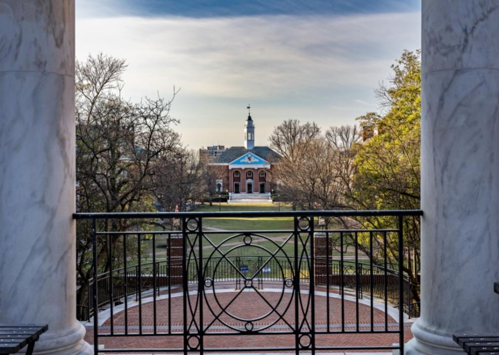 Shriver Hall at Johns Hopkins University.