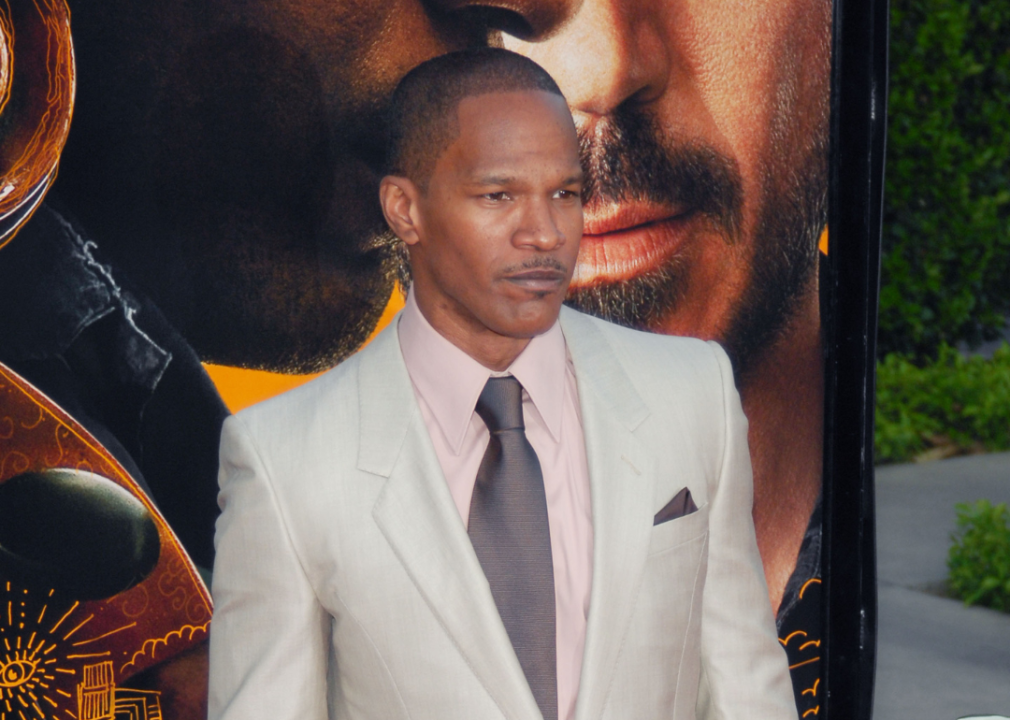 Jamie Foxx attends the Los Angeles premiere of "The Soloist."