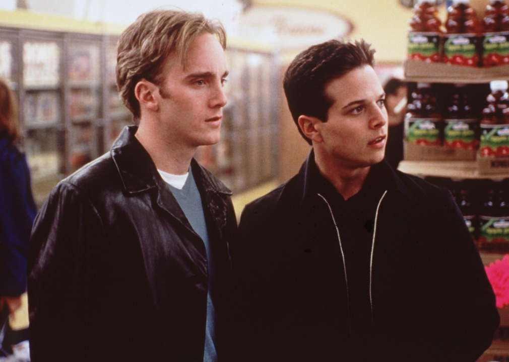 Jay Mohr and Scott Wolf in a scene from "Go."