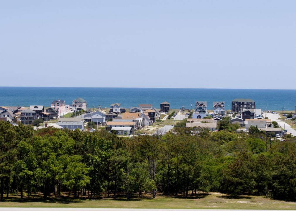 View from the Wright Brothers Monument Overlooking Kitty Hawk, North Carolina.