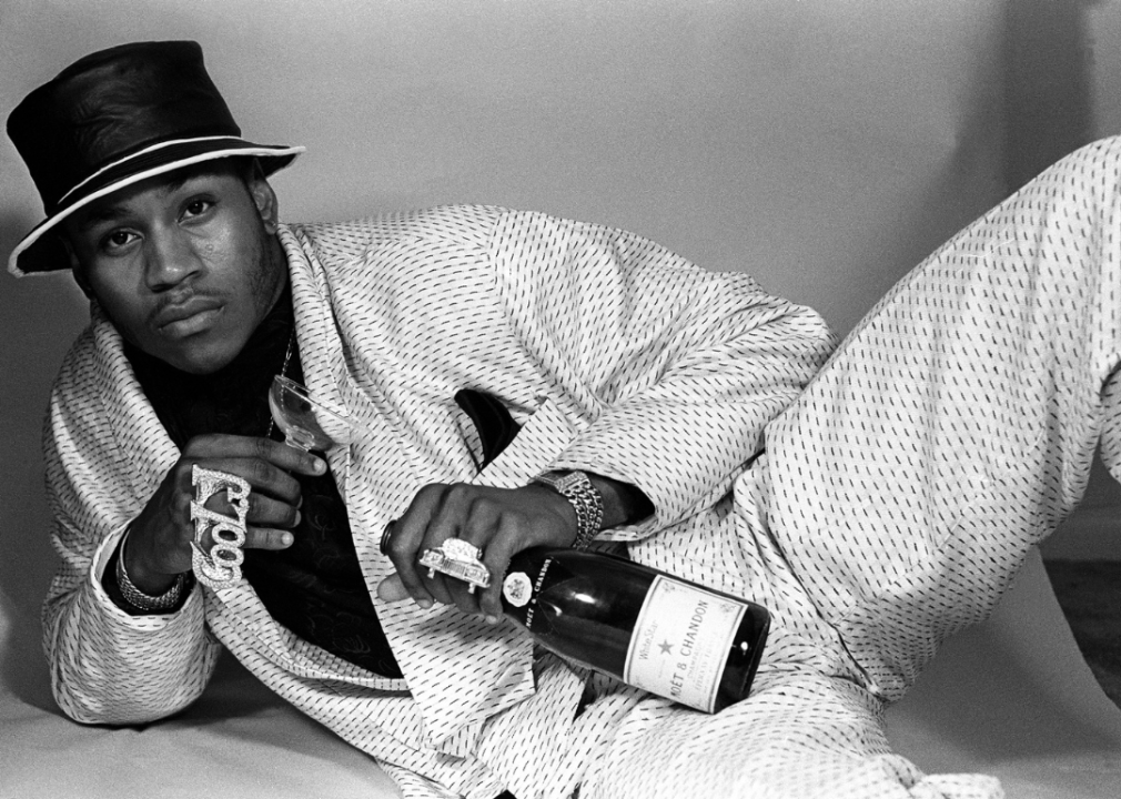 Dope LL Cool J posing for a portrait.