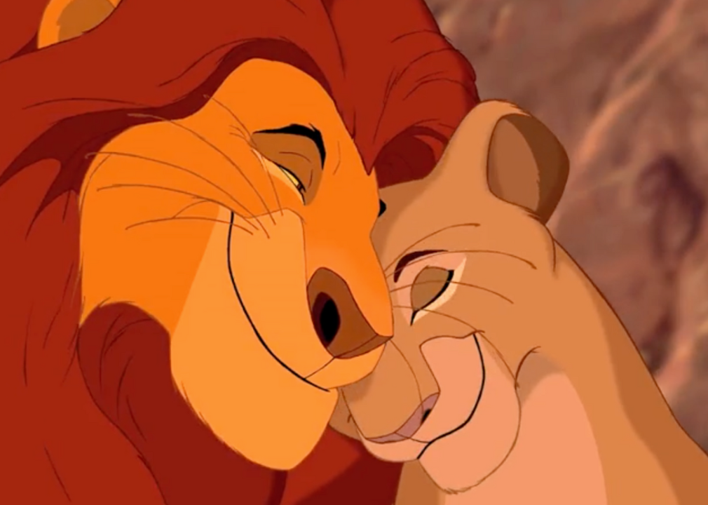 Scene with Sarabi and Mufasa in "The Lion King".