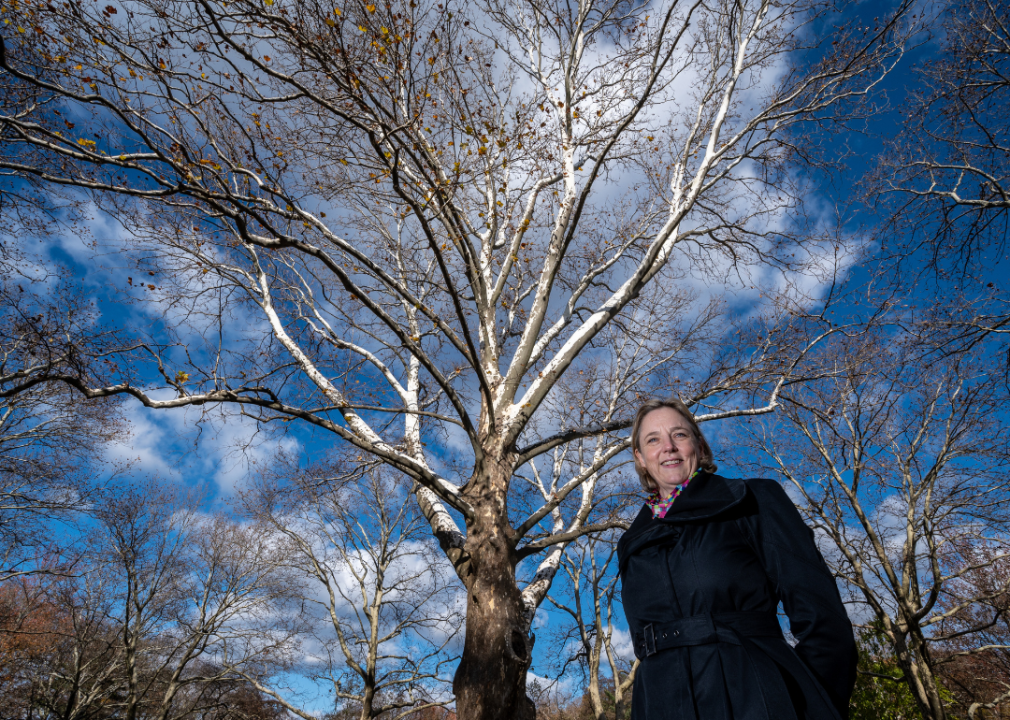 Councilwoman Veronica Lurvey at Manhasset Valley Park in Manhasset, New York.