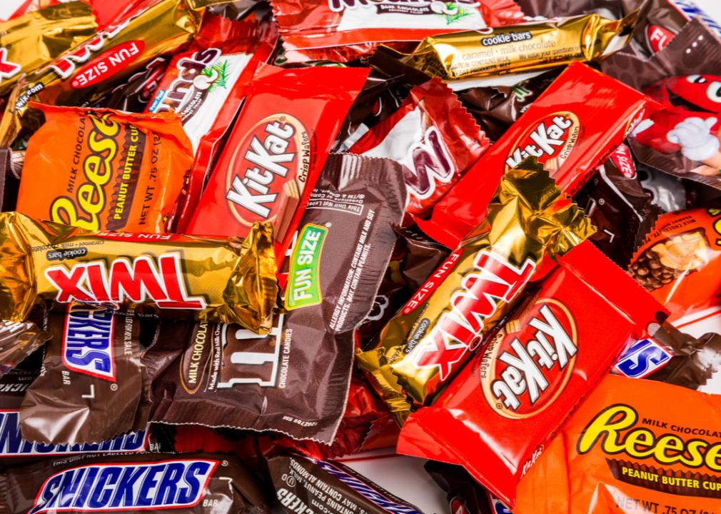Assorted brands of Mars Inc. chocolate.