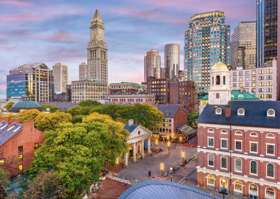 A view of the old town in Boston.