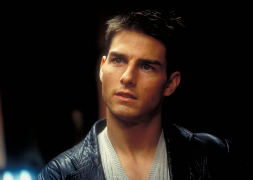 Tom Cruise in a scene from the film 'Mission: Impossible.'