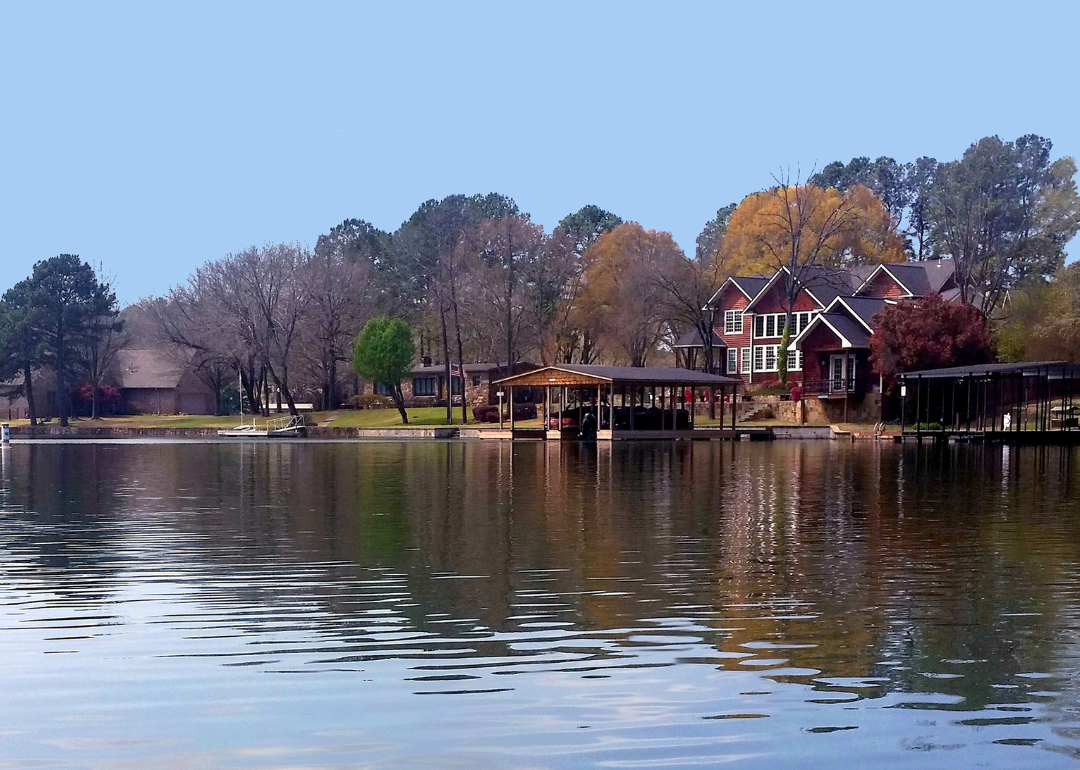 Lake houses near Hot Springs.