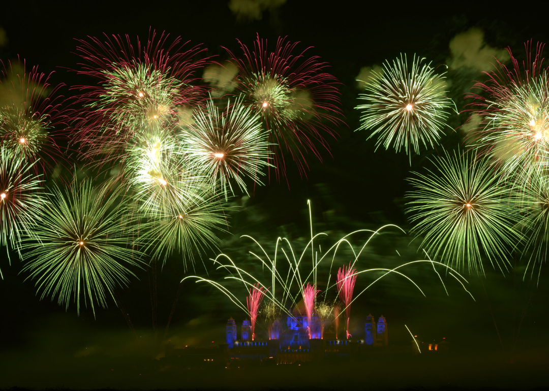 Fireworks at Umaid Bhawan Palace