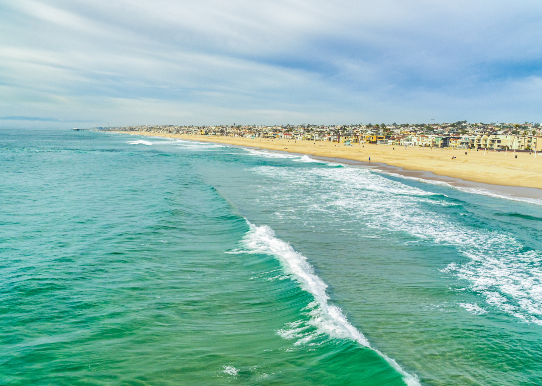 Homes on the beach in Torrance.