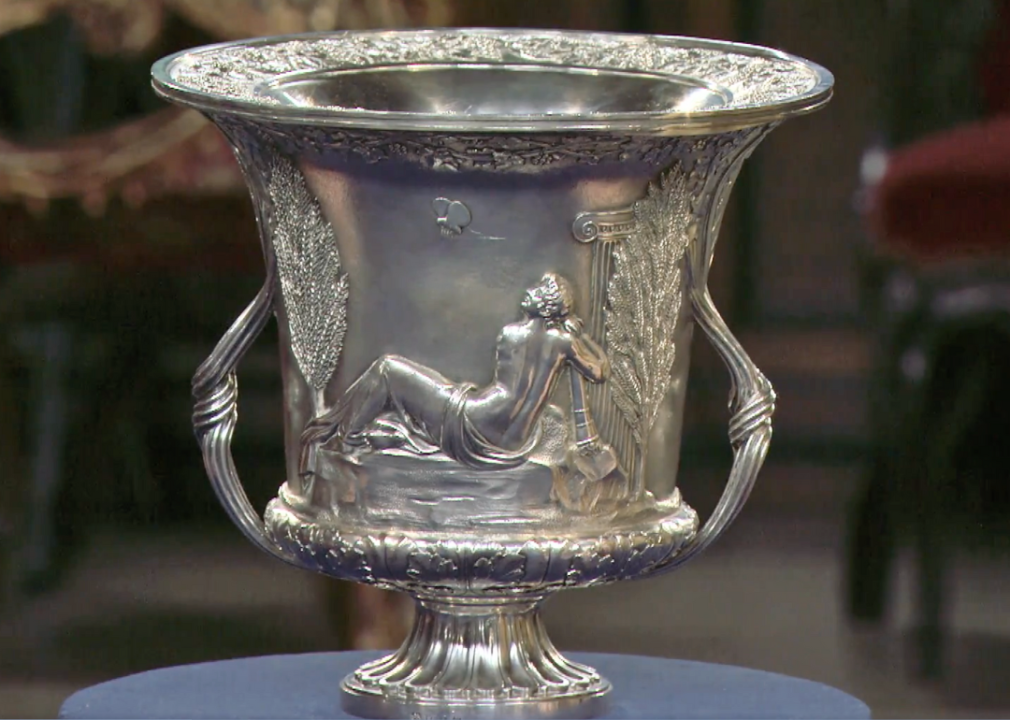 A Paul Storr silver wine cooler as seen on The Antiques Roadshow.