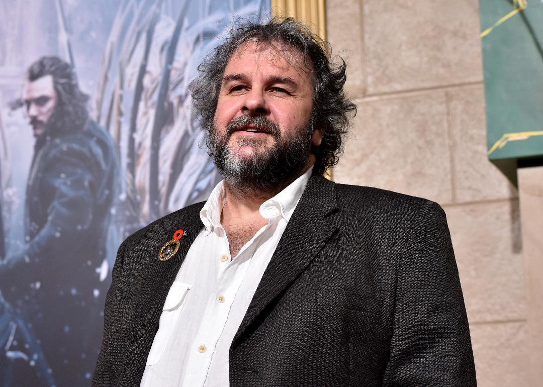 Peter Jackson attends premiere.