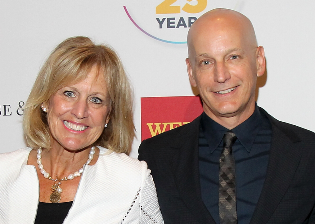 Ronda Stryker and Jon Stryker attend event.