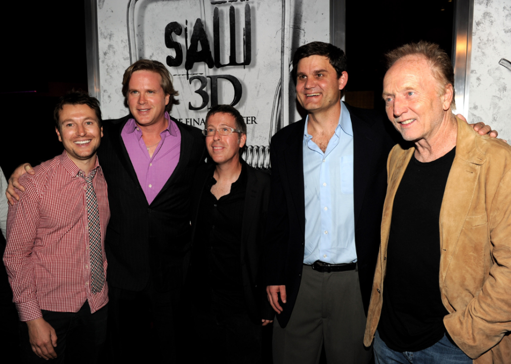 Cast and director at a screening of Lionsgate's "Saw 3D" at the Manns Chinese Theater in 2010.