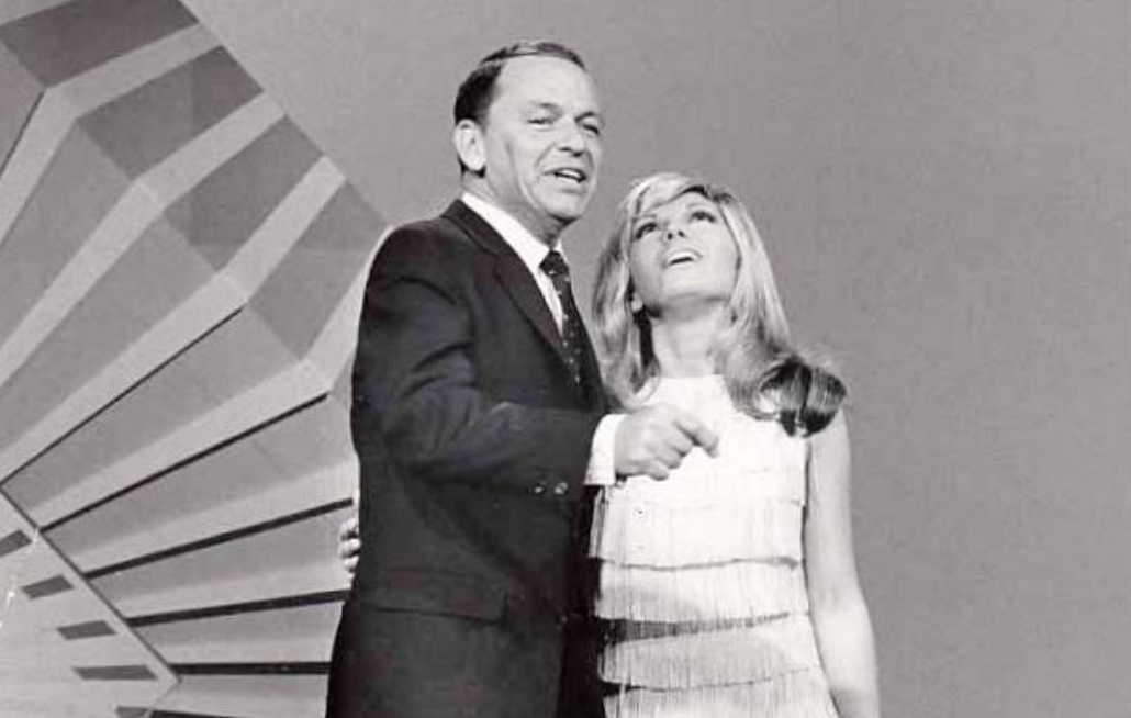 Frank Sinatra performing with daughter Nancy Sinatra
