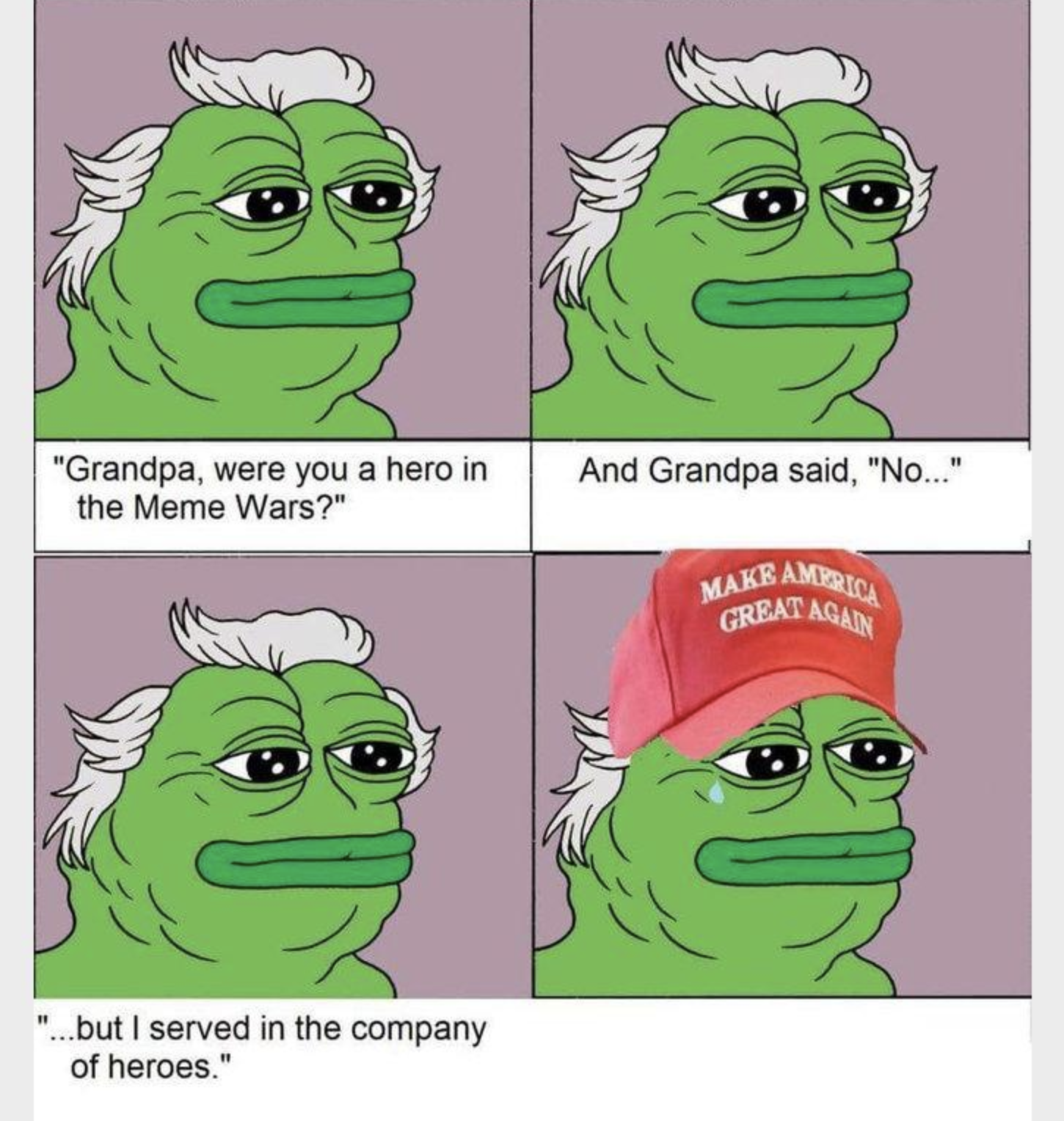 Pepe the Frog has been used in peaceful and hateful memes.