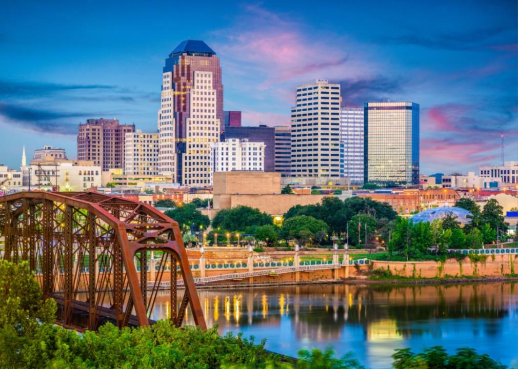 The Shreveport skyline.