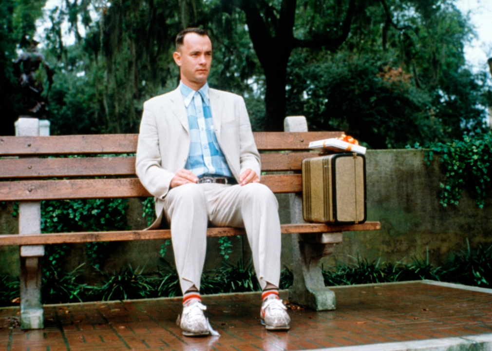 Tom Hanks in Forrest Gump.