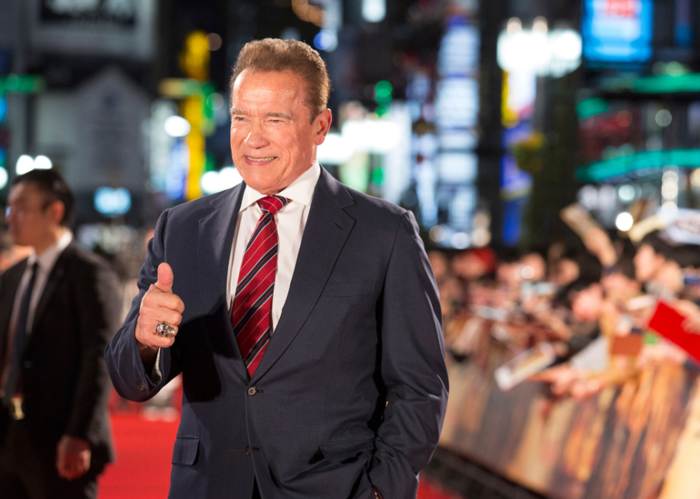 Arnold Schwarzenegger attends the Japan premiere of 