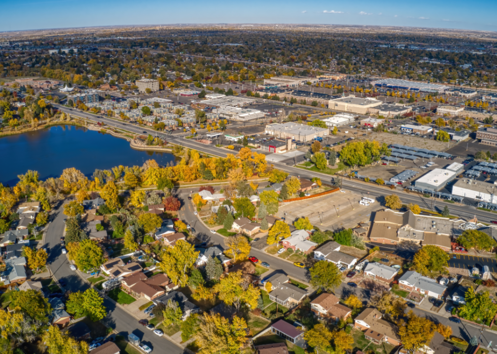 An aerial view of Thornton.