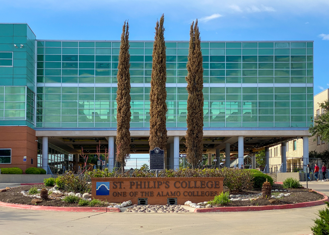 The entrance to St. Philips's College.