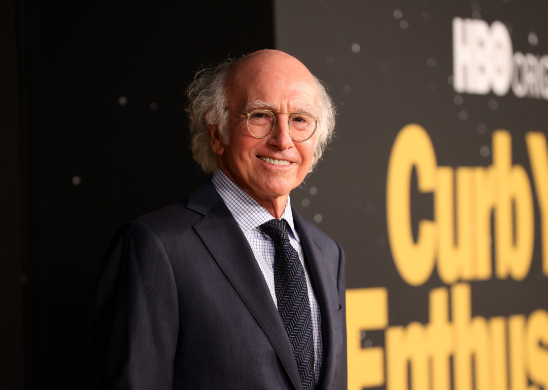 Larry David attending the premiere of HBO