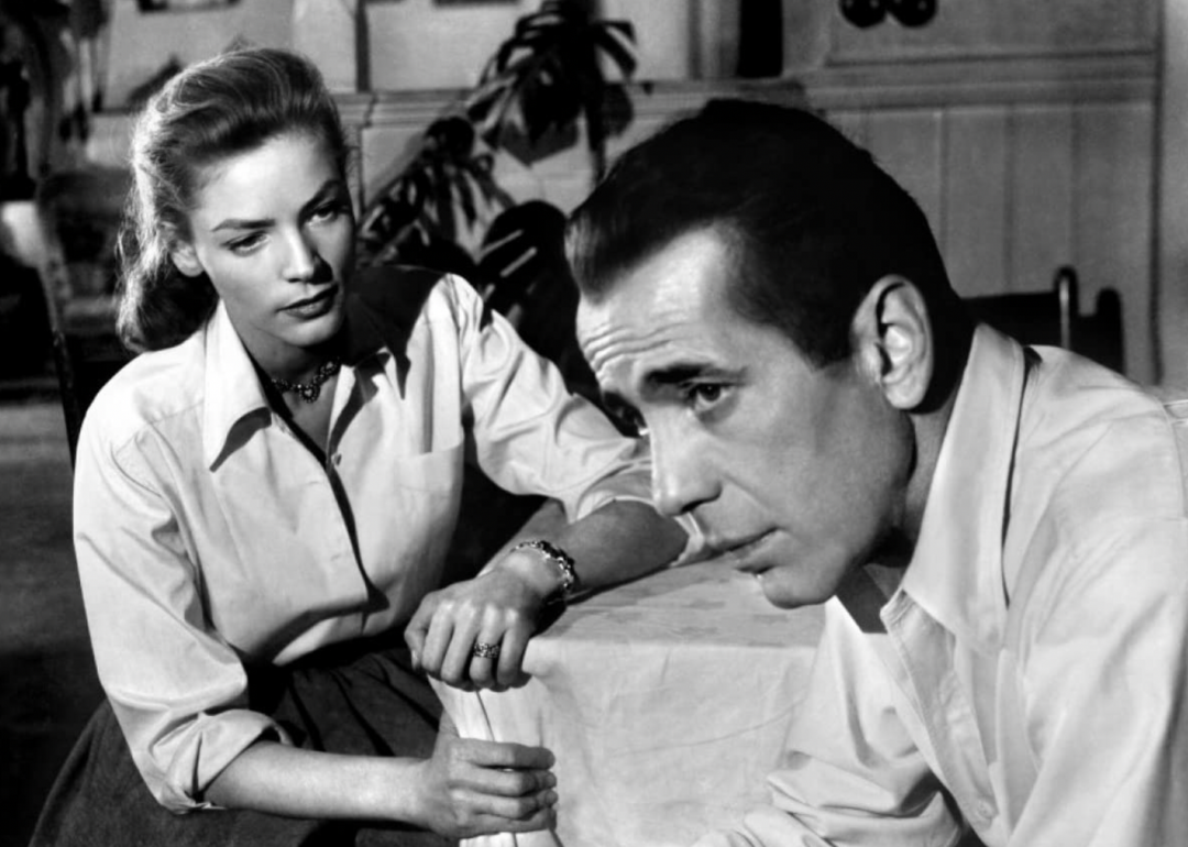 Lauren Bacall and Humphrey Bogart in 'Key Largo'.