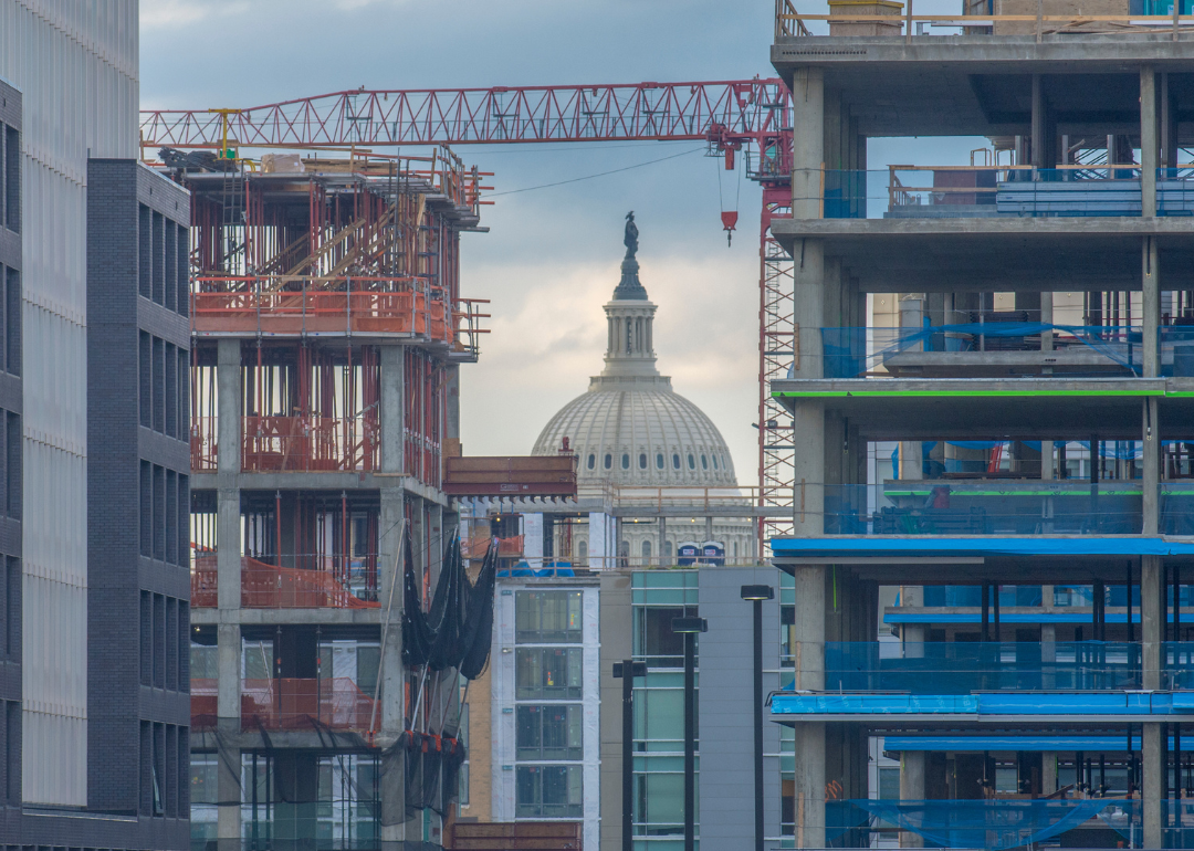 New apartments being constructed in a manner that blocks the view of the Capitol Building.