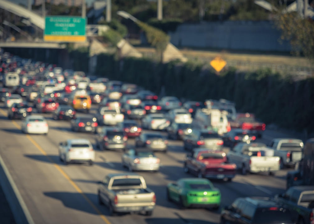 Traffic on Interstate Highway 69 in Houston, Texas