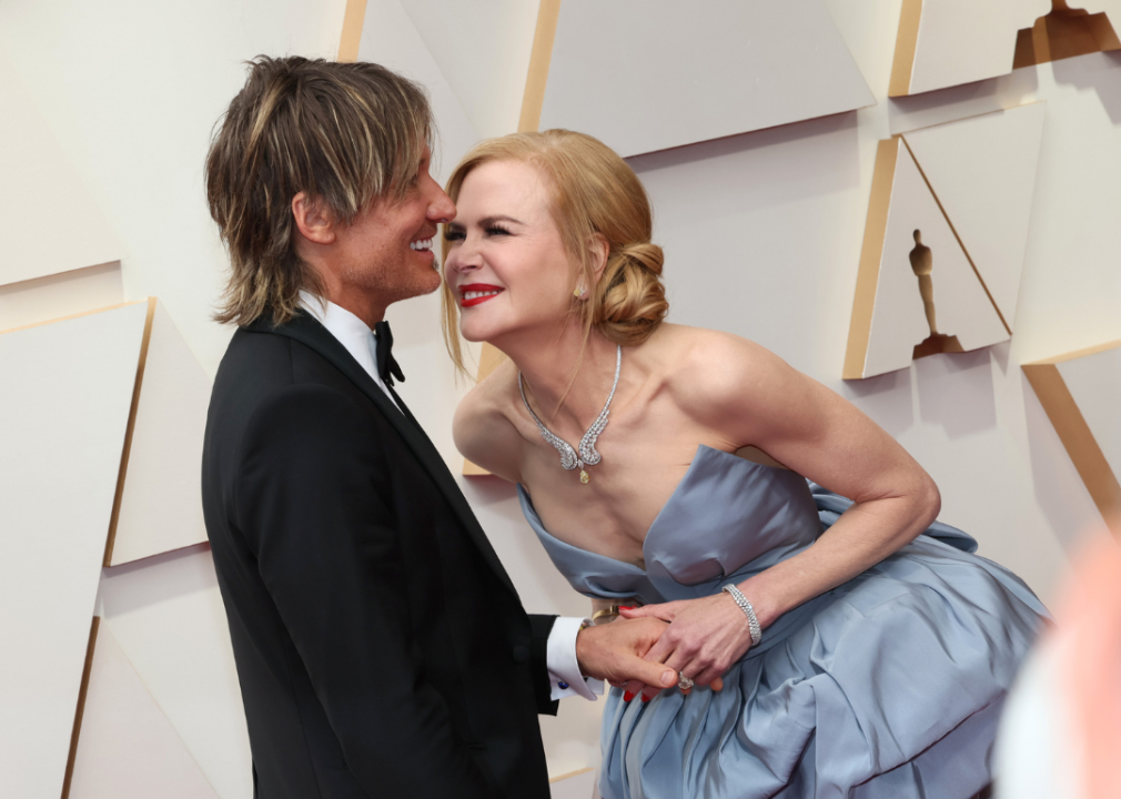 Keith Urban and Nicole Kidman attending the 94th Annual Academy Awards.