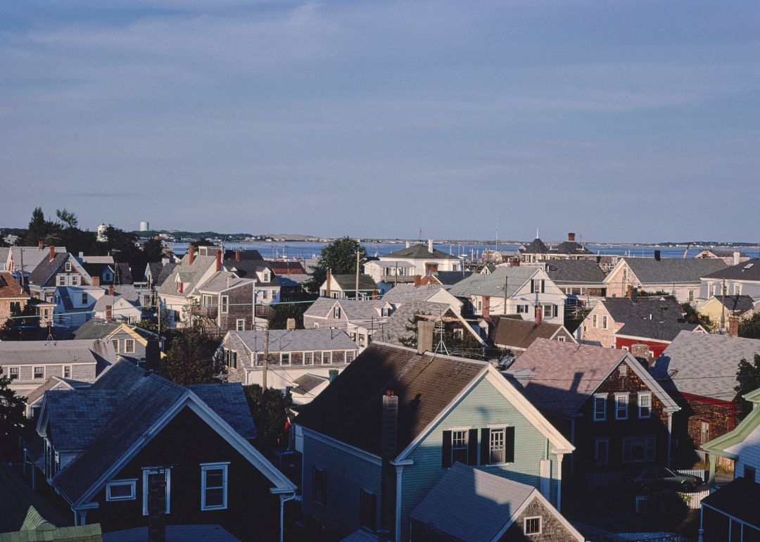 Rooftops in Provincetown, Massachusetts, in 1984.