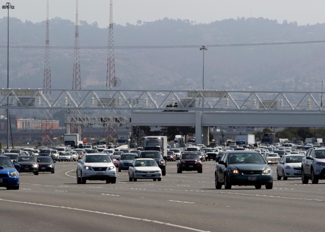 Westbound California traffic in 2013.