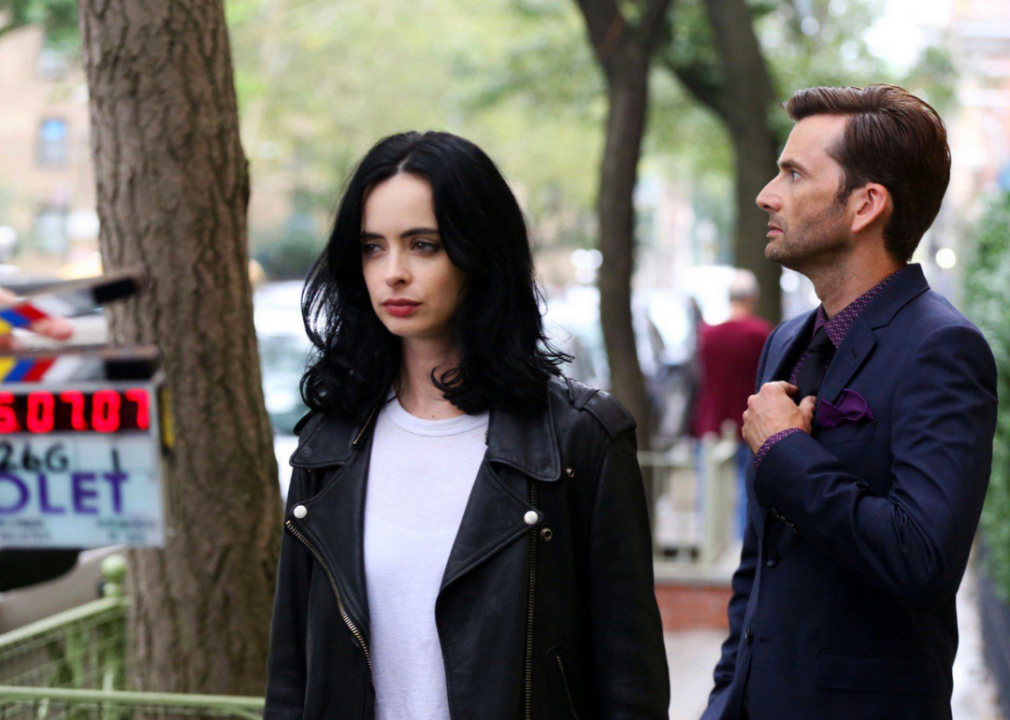 David Tennant and Krysten Ritter in Jessica Jones