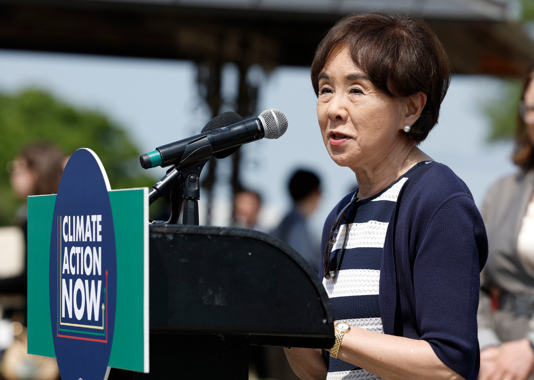 Rep. Doris Matsui (D-CA) speaking at a news conference outside of the U.S. Capitol Building on June 16, 2022.