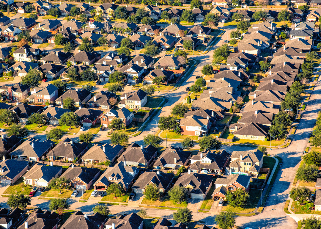 A suburban Houston subdivision.